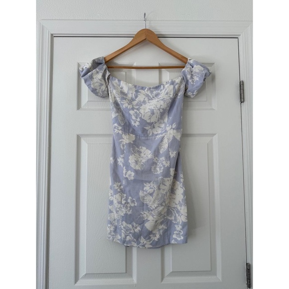 LUSH Purple Floral Mini Dress medium - Picture 1 of 3